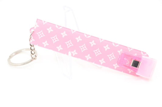 Pink signature card grabber
